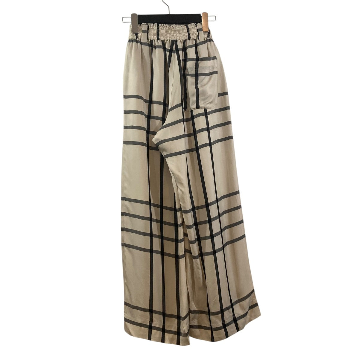 23AWCUPRO CHECK WIDE LEG PANTSチェックパンツ232-13261