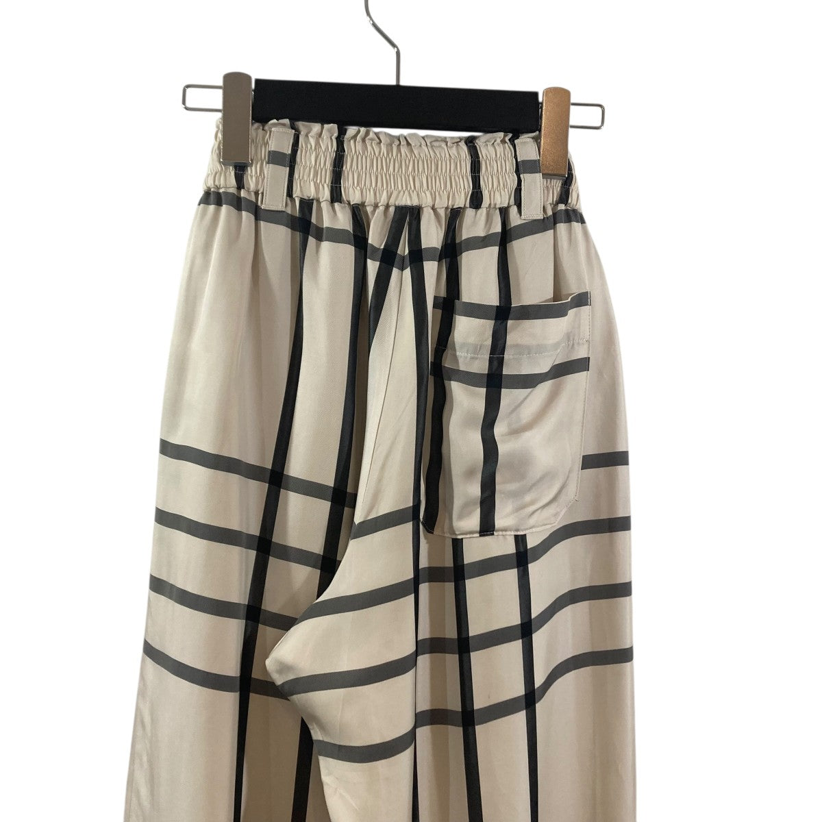 23AWCUPRO CHECK WIDE LEG PANTSチェックパンツ232-13261