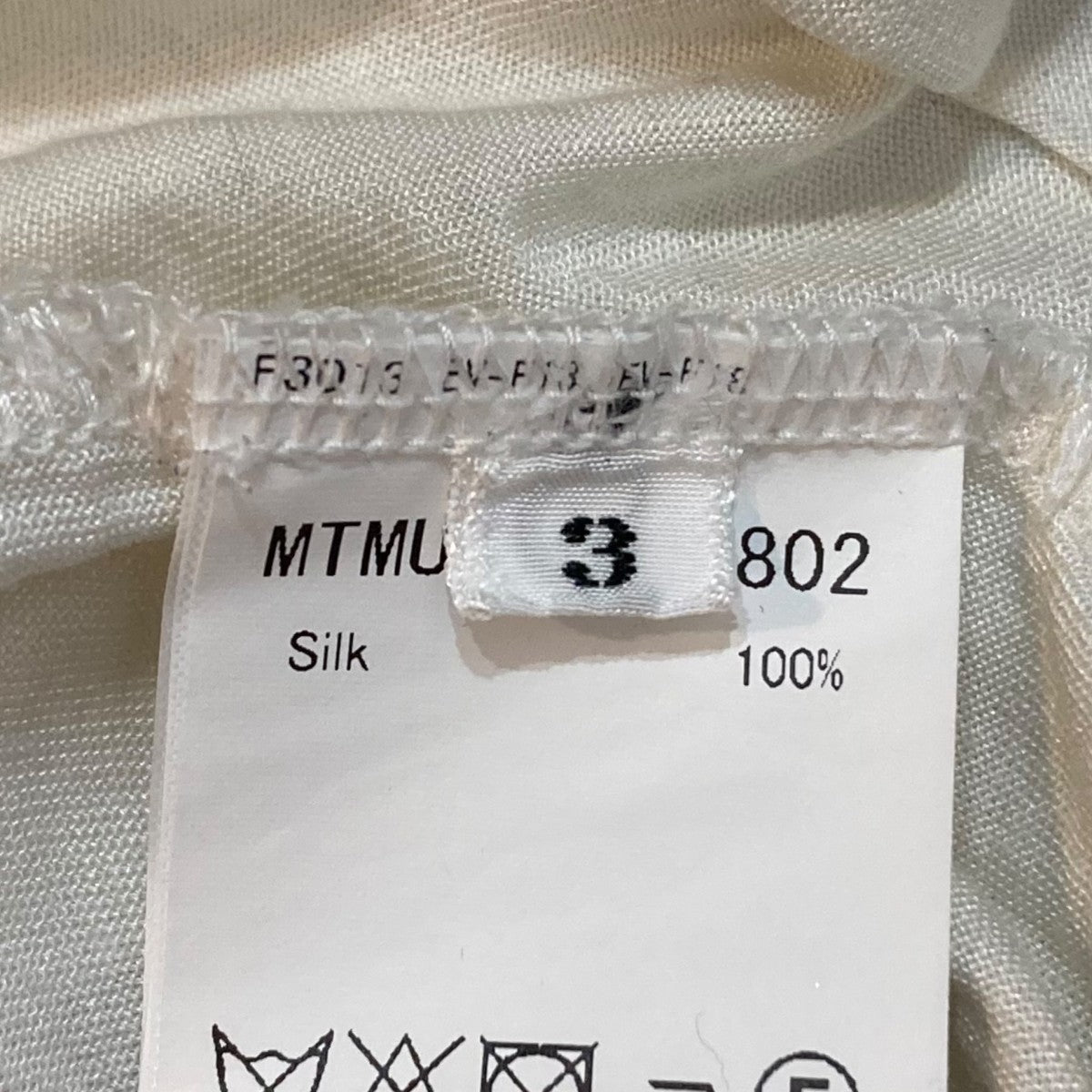 MAATEE＆SONS WASHABLE SILK V NECK TEE MTMU3103-0802 古着・中古-5枚目のアイテム画像
