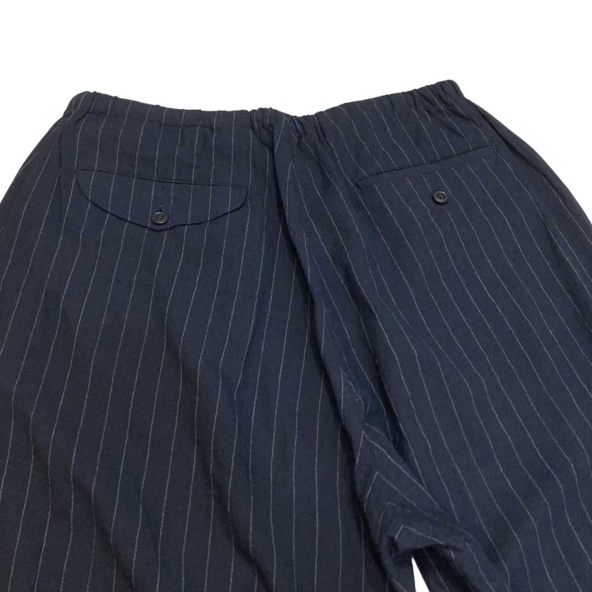 fuzzy　ウールストライプドローストリングパンツ サイズ1 fuzzy ウールストライプドローストリングパンツ サイズ1 23SS COMOLI