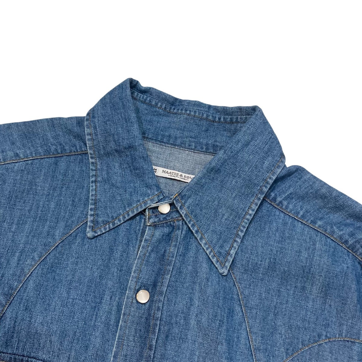 MAATEE＆SONS LIGHTOZ DENIM チグハグWESTERNデニムシャツMT3303-0605 古着・中古-3枚目のアイテム画像