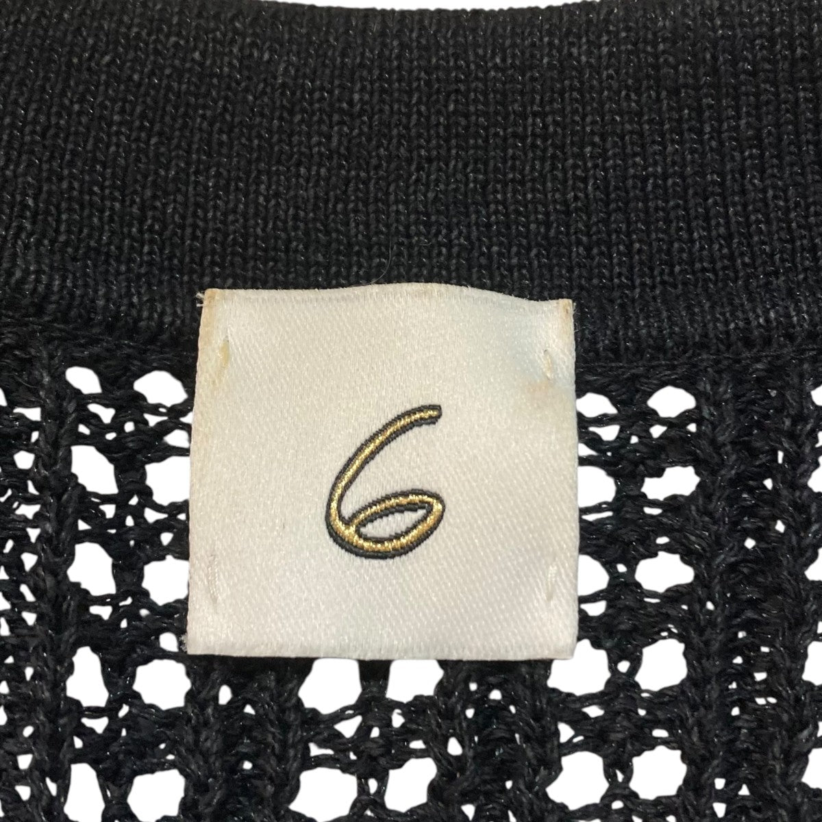 6(ROKU) BEAUTY＆YOUTH MESH SHIRT KNIT メッシュ半袖ポロシャツ 8613-299-0164 古着・中古-6枚目のアイテム画像