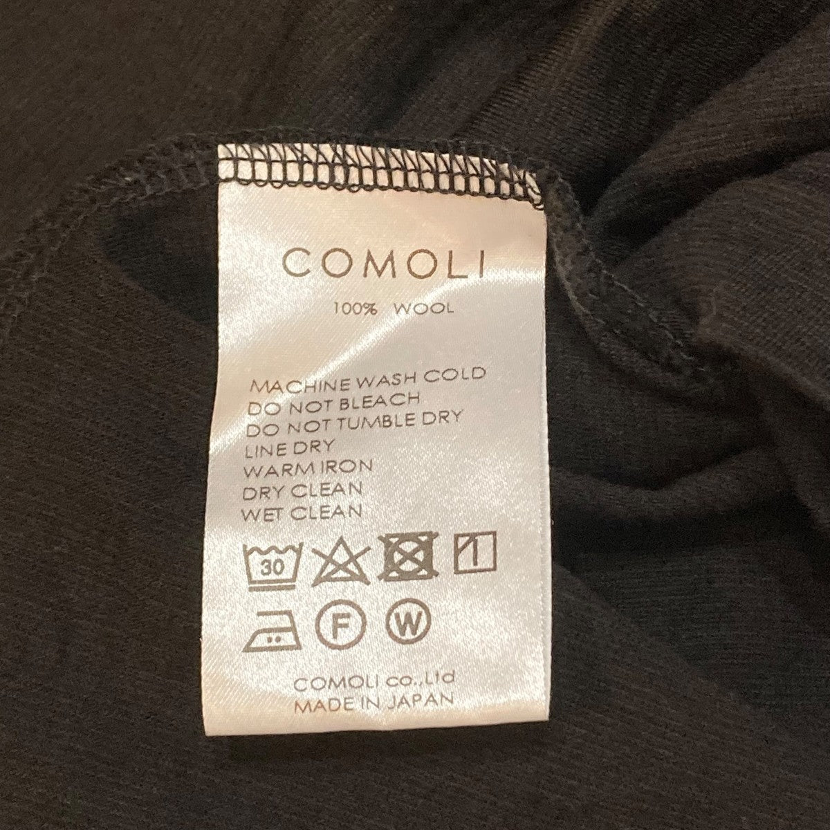 COMOLI(コモリ) ノースリーブTシャツ X01-05014 X01-05014 ブラック