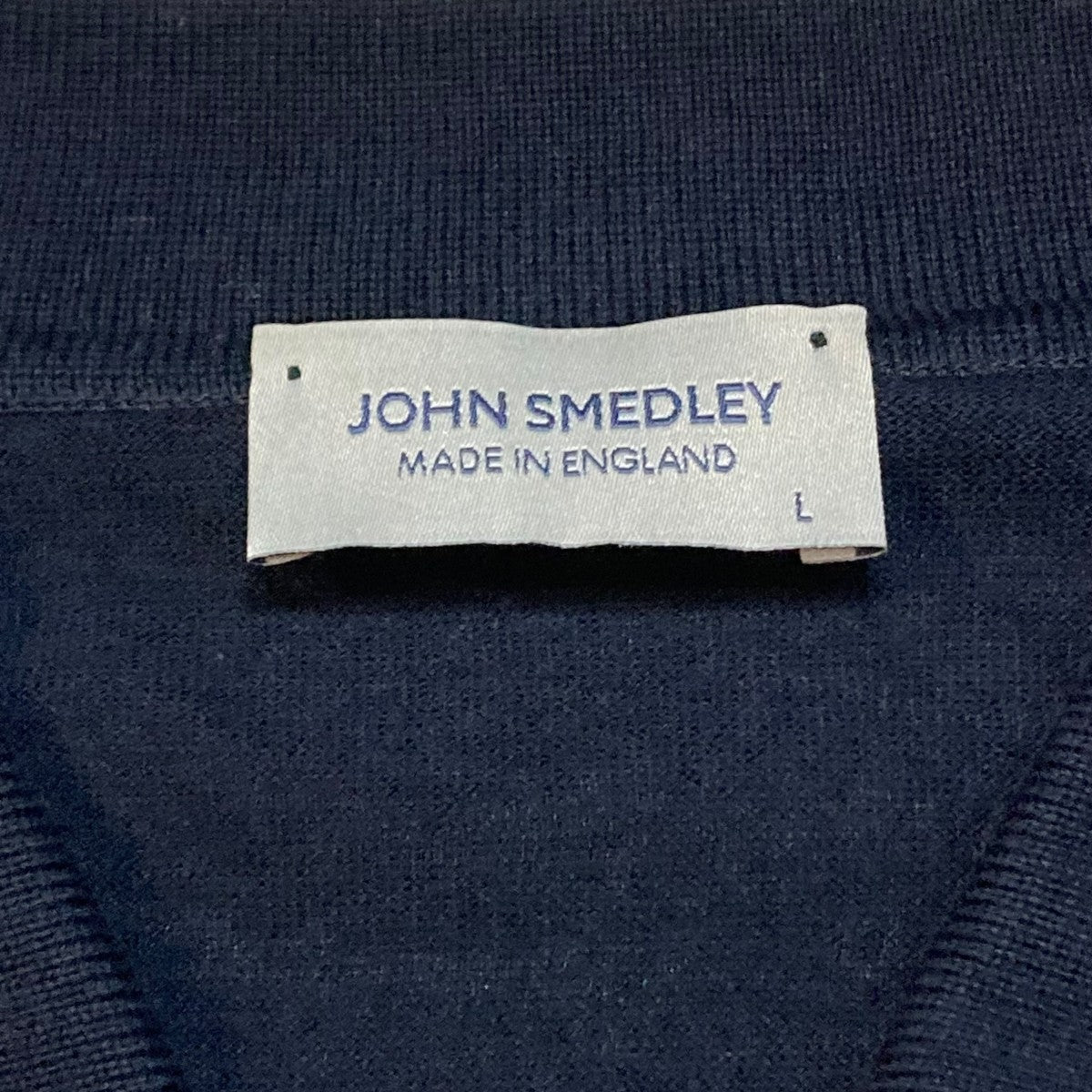 JOHN SMEDLEY(ジョンスメドレー) 半袖ポロシャツ ネイビー サイズ L