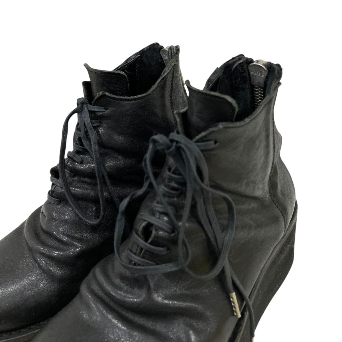 Portaille ポルタユ　レザーブーツ　YKKエクセラ クラフトマンシップ 36-L3MCfront zip shoes | Portaille