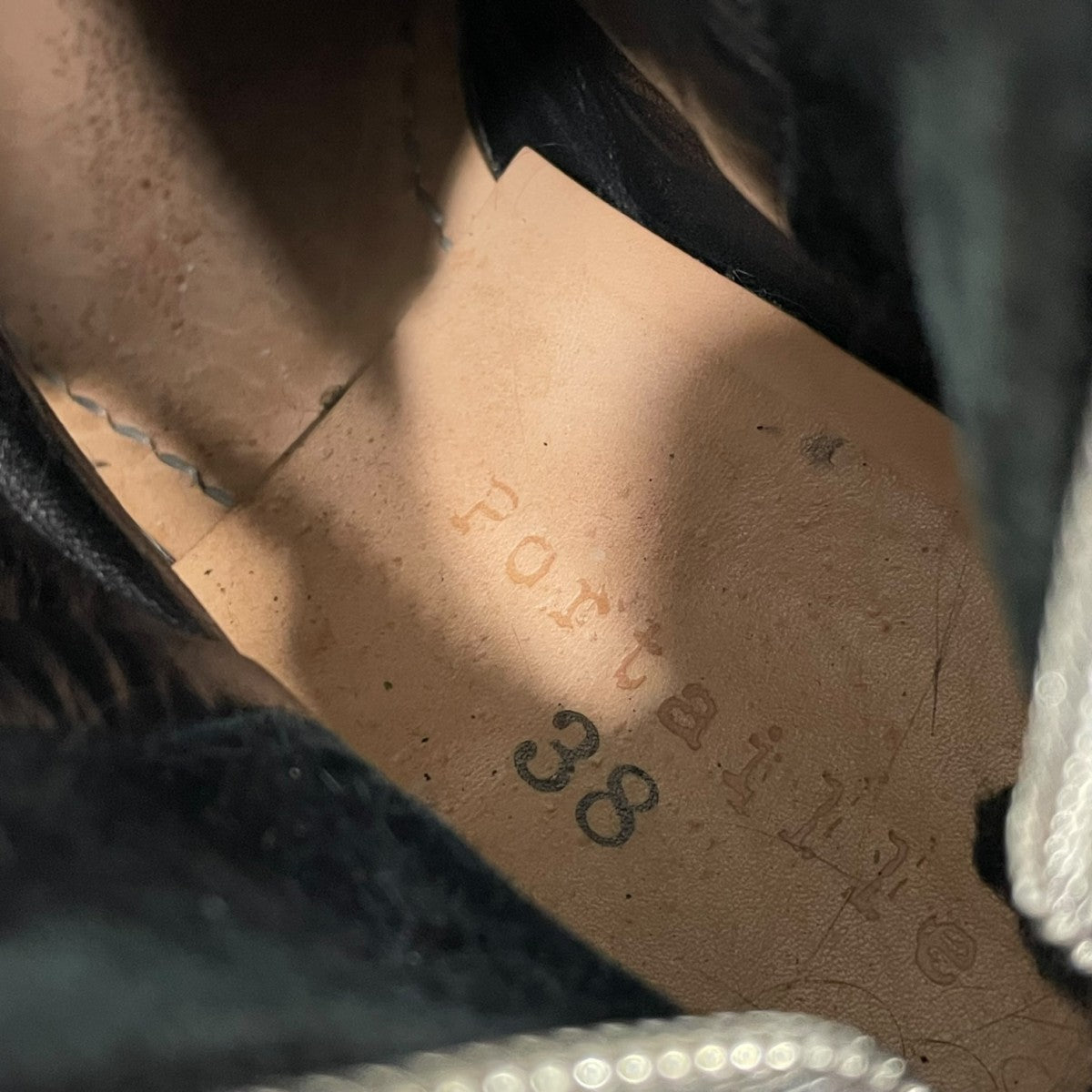 ポルタユ／バックジップ　ヒールブーツ Portaille(ポルタユ) バックジップブーツ ブラック サイズ 38｜【公式