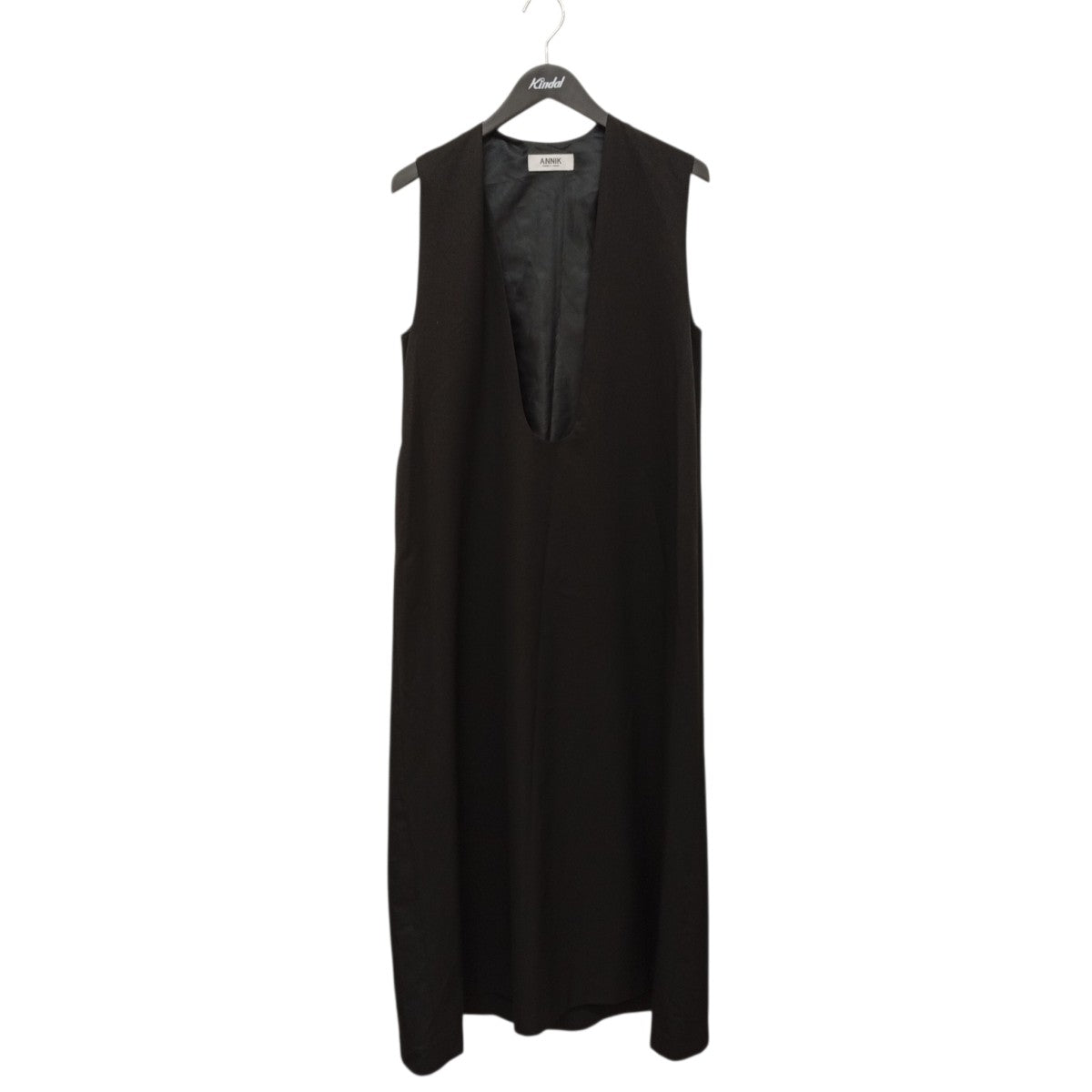 ANNIK Deep U dressノースリーブワンピース 古着・中古-1枚目のアイテム画像