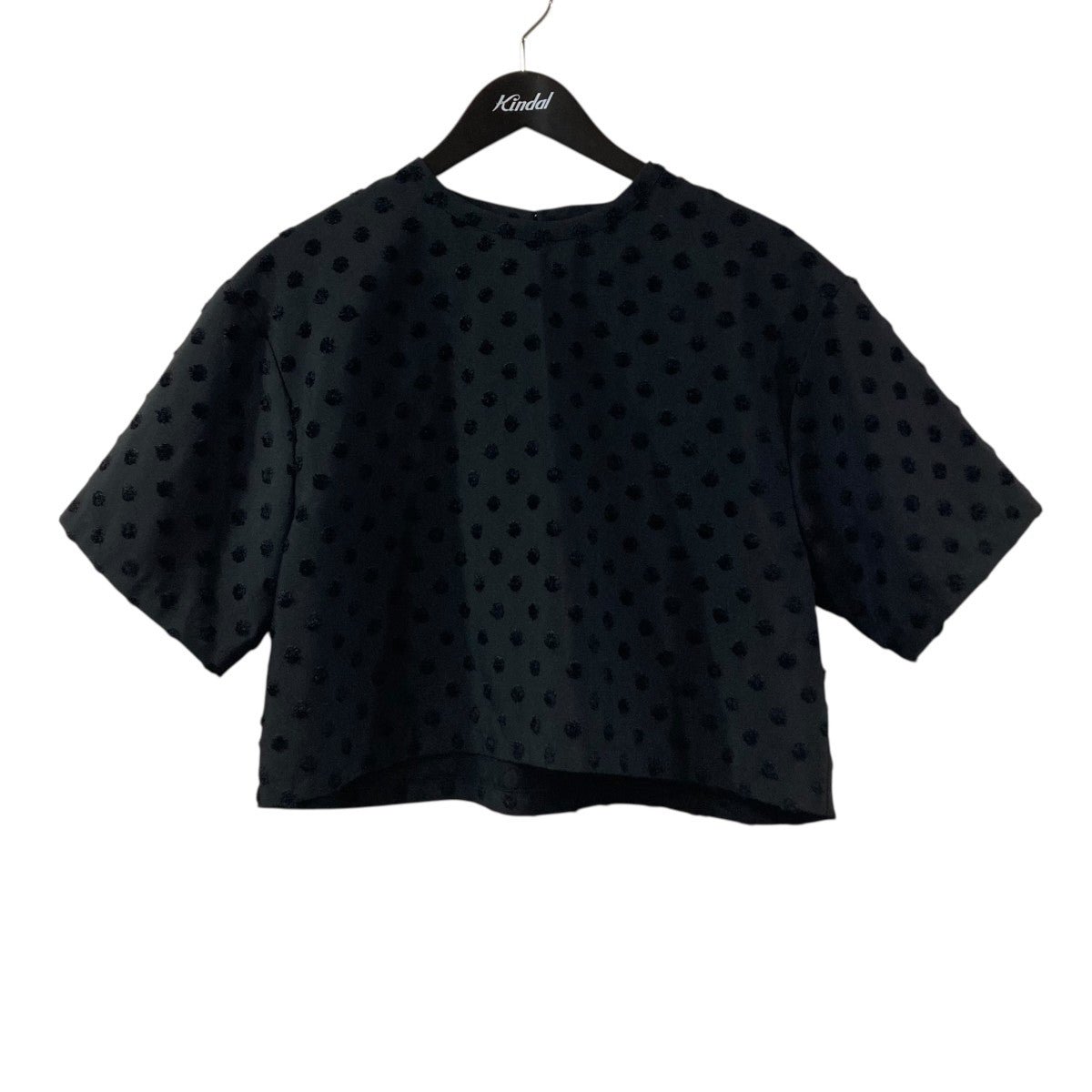 ドット クルーネックブラウス半袖Tシャツ00040-3