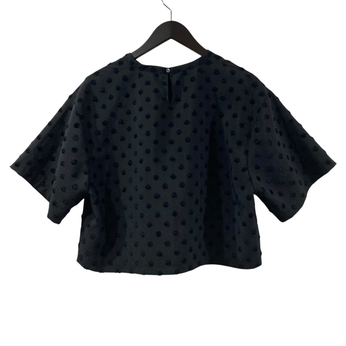 ドット クルーネックブラウス半袖Tシャツ00040-3