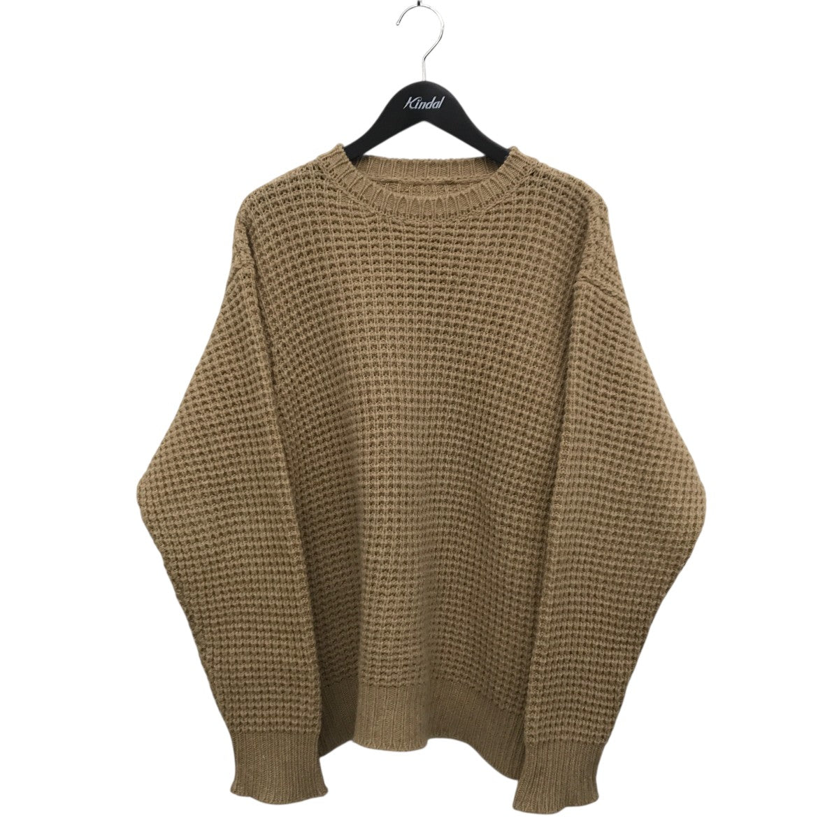 WAFFLE WOOL KNIT BEIGEニット