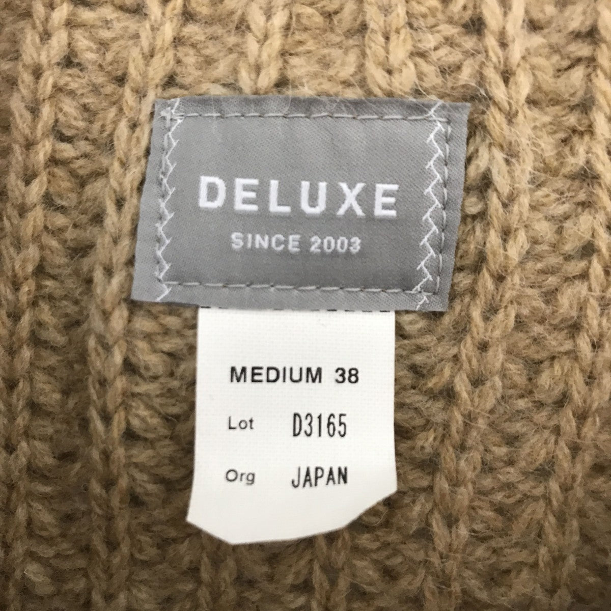 WAFFLE WOOL KNIT BEIGEニット