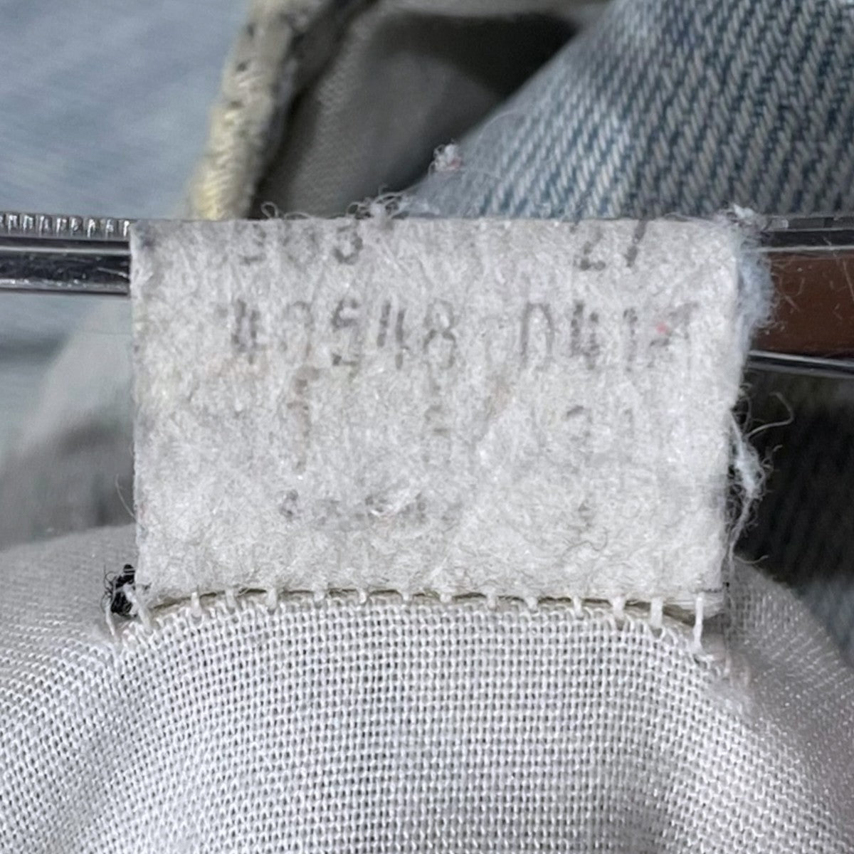LEVI’S 70〜80s デニムショートパンツ ボタン裏31 42TALON 古着・中古-10枚目のアイテム画像