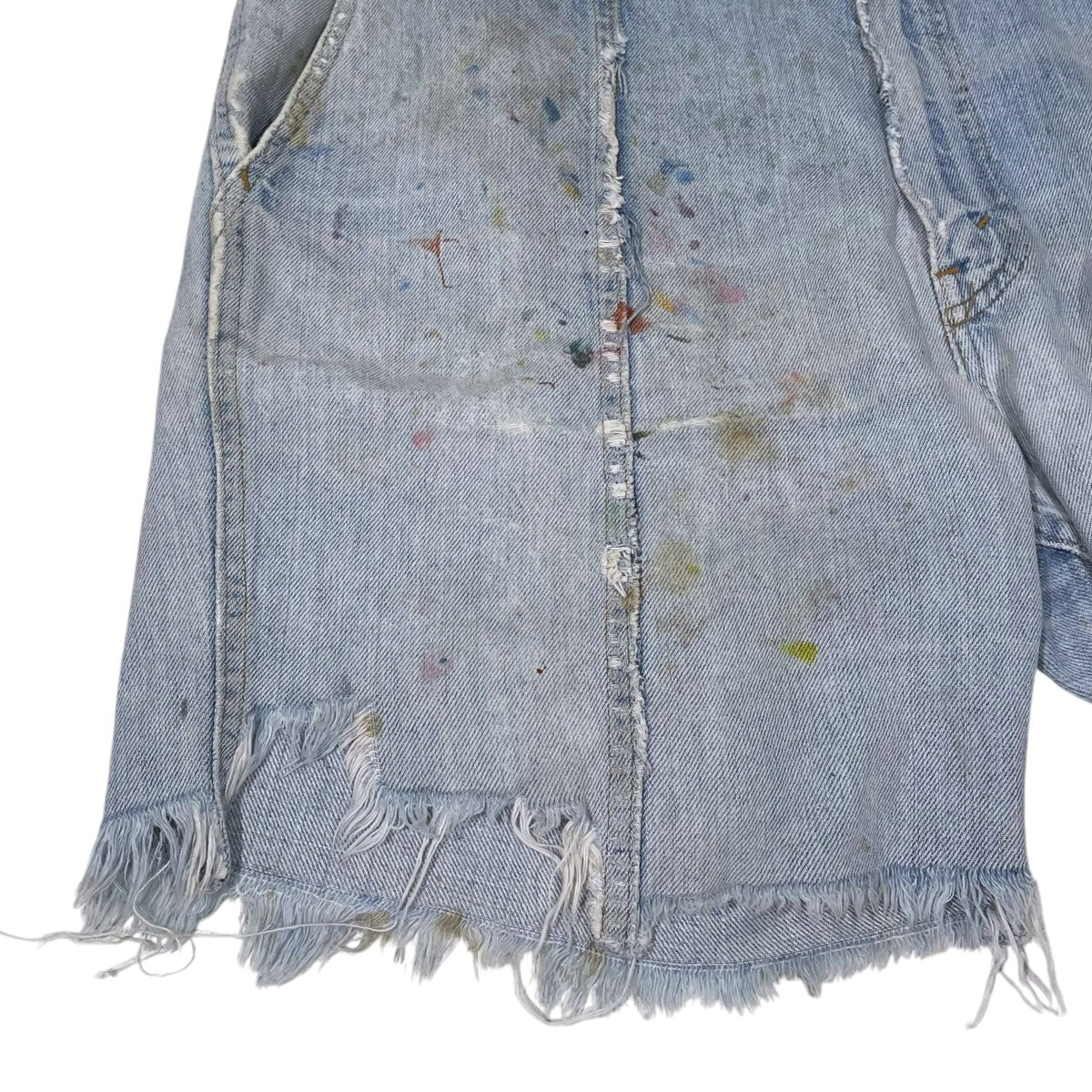LEVI’S 70〜80s デニムショートパンツ ボタン裏31 42TALON 古着・中古-4枚目のアイテム画像