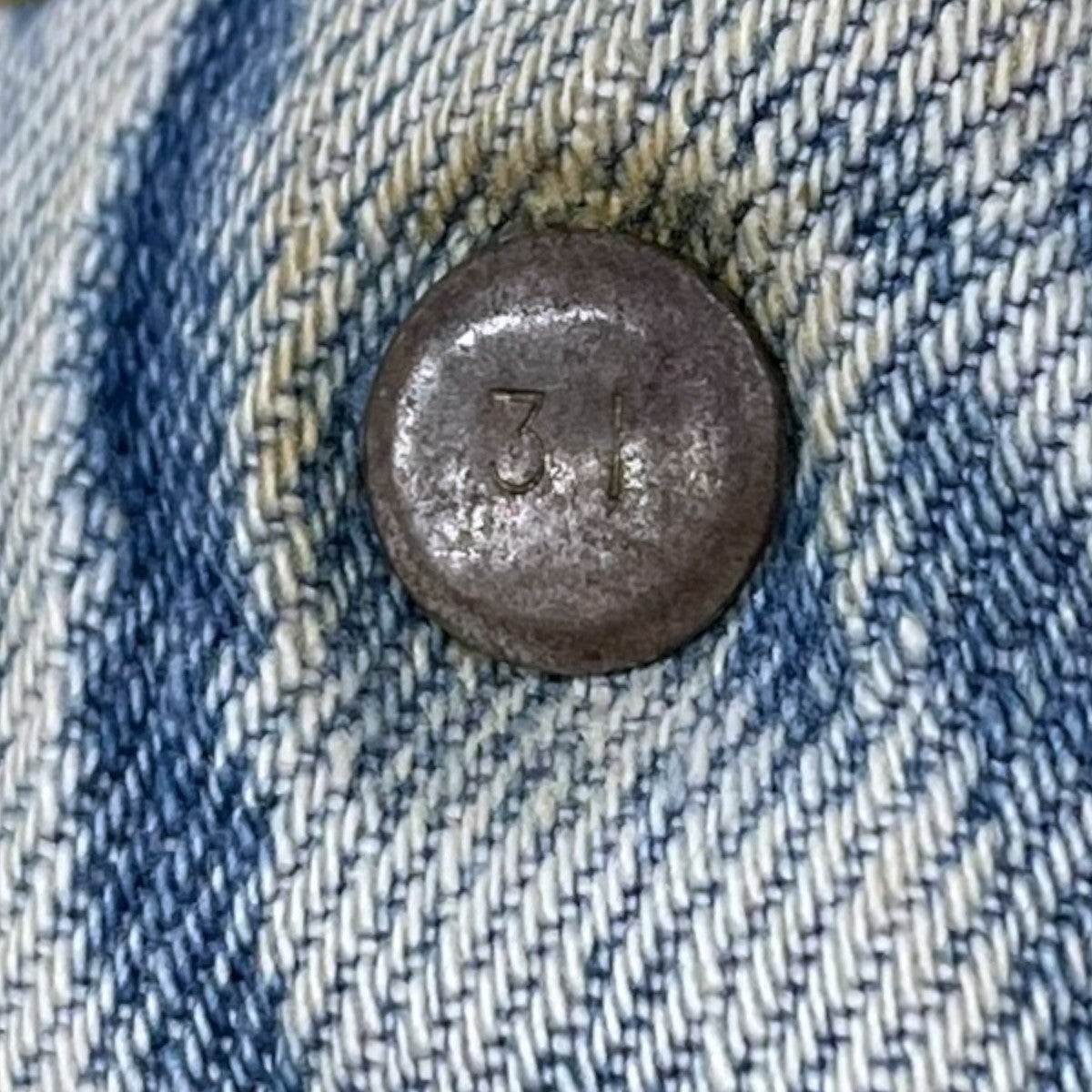 LEVI’S 70〜80s デニムショートパンツ ボタン裏31 42TALON 古着・中古-6枚目のアイテム画像