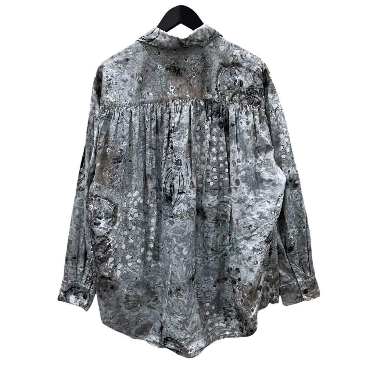 AiE 22SS 長袖シャツ PAINTER SHIRT SNOWBAL SPOT PRINT ペインターシャツ スノーボール スポットプリント 古着・中古-2枚目のアイテム画像