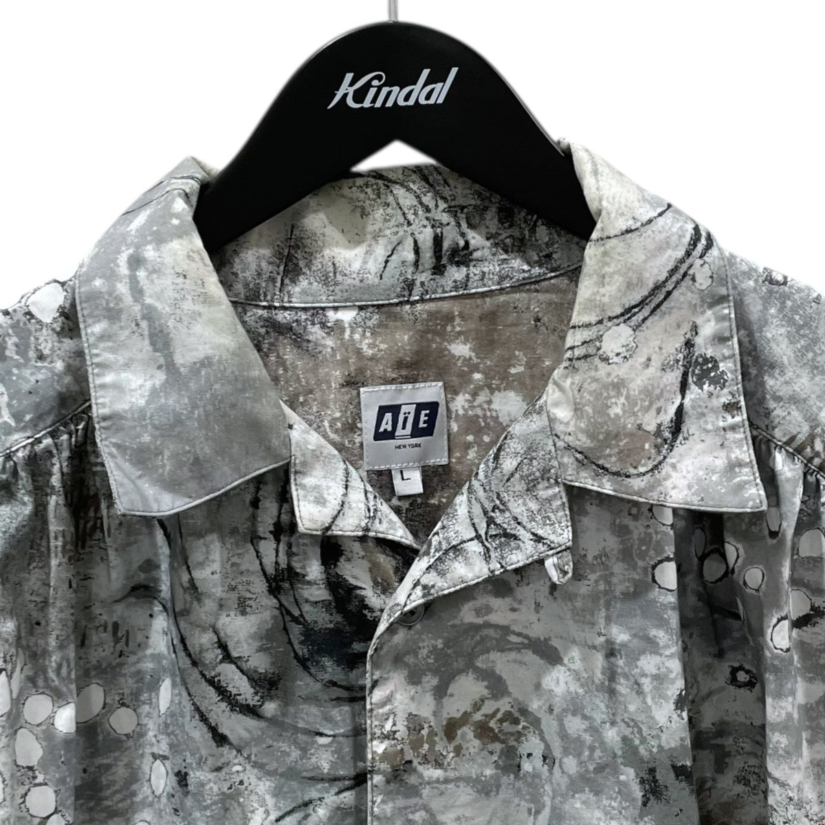 AiE 22SS 長袖シャツ PAINTER SHIRT SNOWBAL SPOT PRINT ペインターシャツ スノーボール スポットプリント 古着・中古-3枚目のアイテム画像