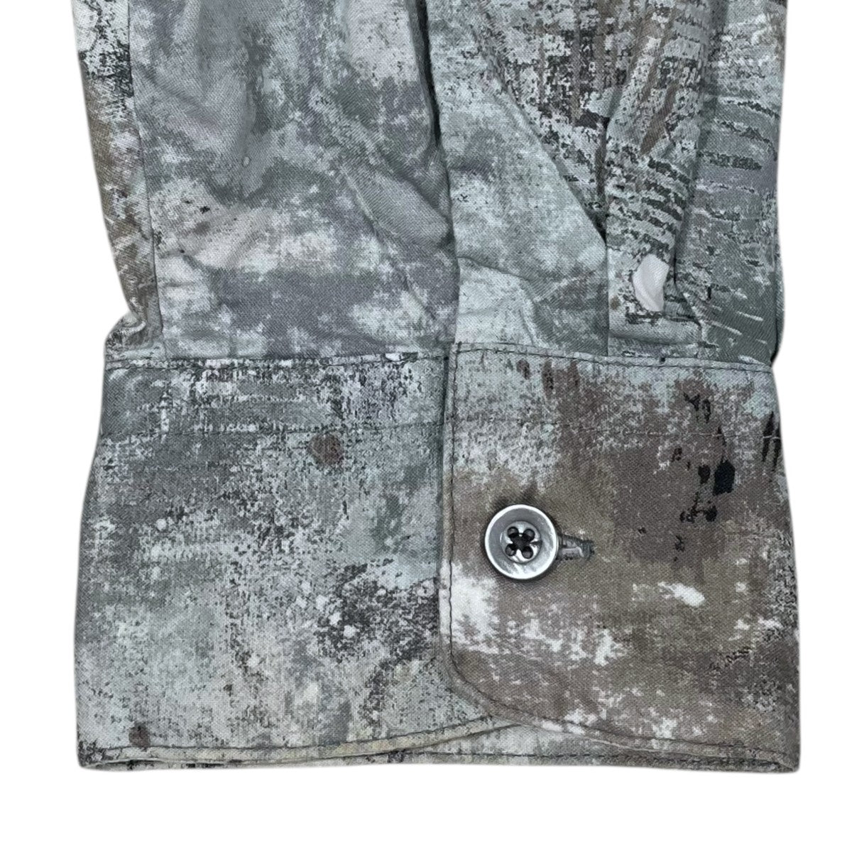 AiE 22SS 長袖シャツ PAINTER SHIRT SNOWBAL SPOT PRINT ペインターシャツ スノーボール スポットプリント 古着・中古-4枚目のアイテム画像