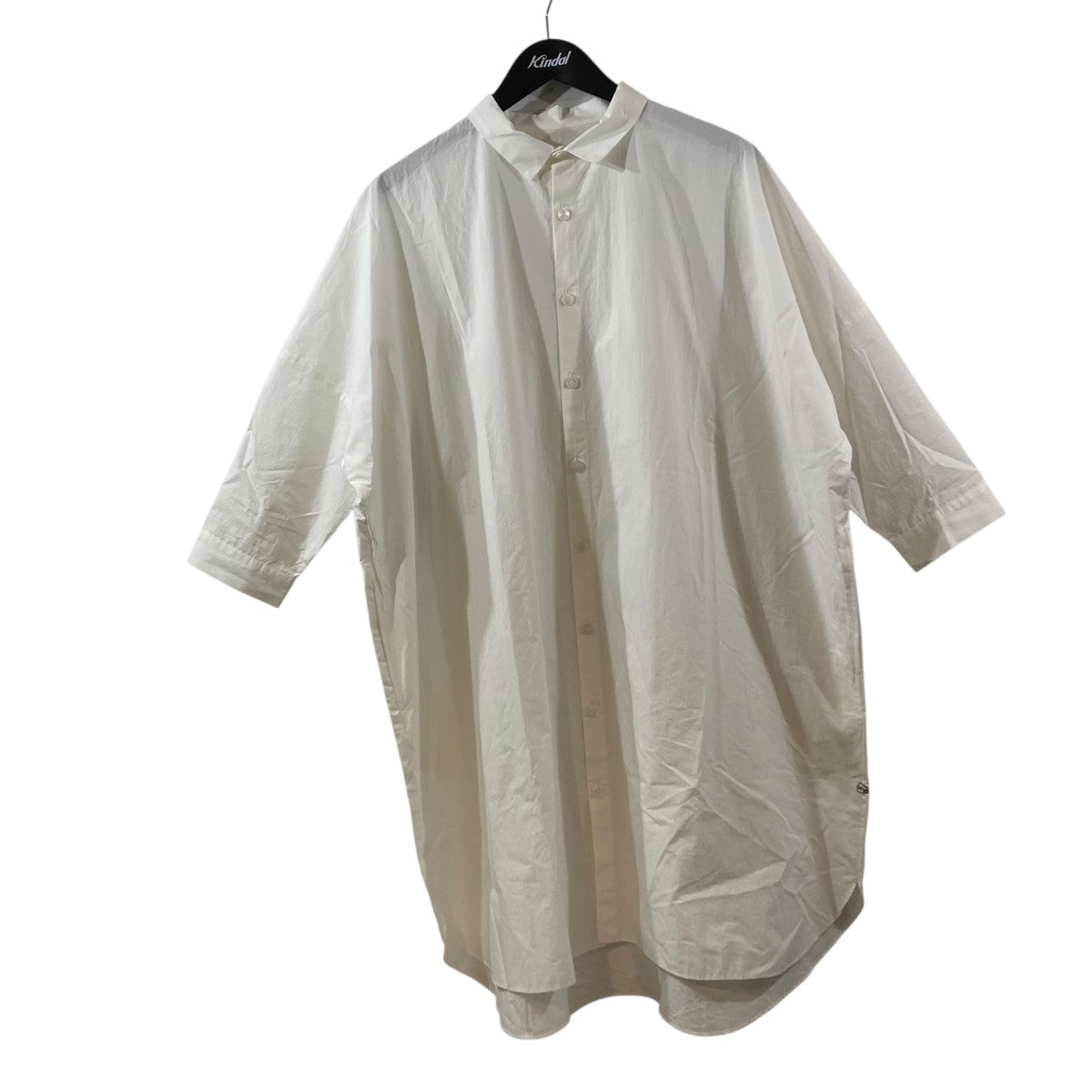 タイプライタークロスロングシャツロングシャツ004-347-W