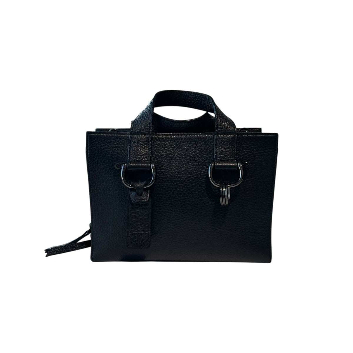 極美品⭐️ヨウジヤマモトプールオム ショルダーバッグ カウハイドレザー ブラック Yohji Yamamoto pour homme(ヨウジヤマモトプールオム) シグネチャー