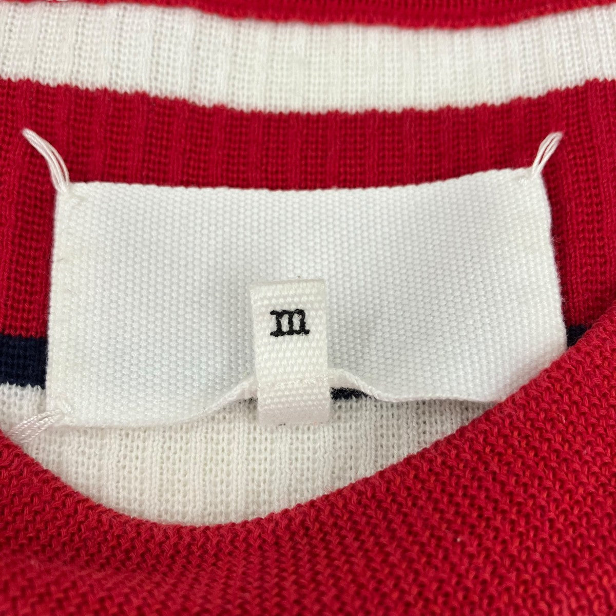 Maison Margiela ノースリーブボーダーニットノースリーブニット29HA039616005 古着・中古-6枚目のアイテム画像
