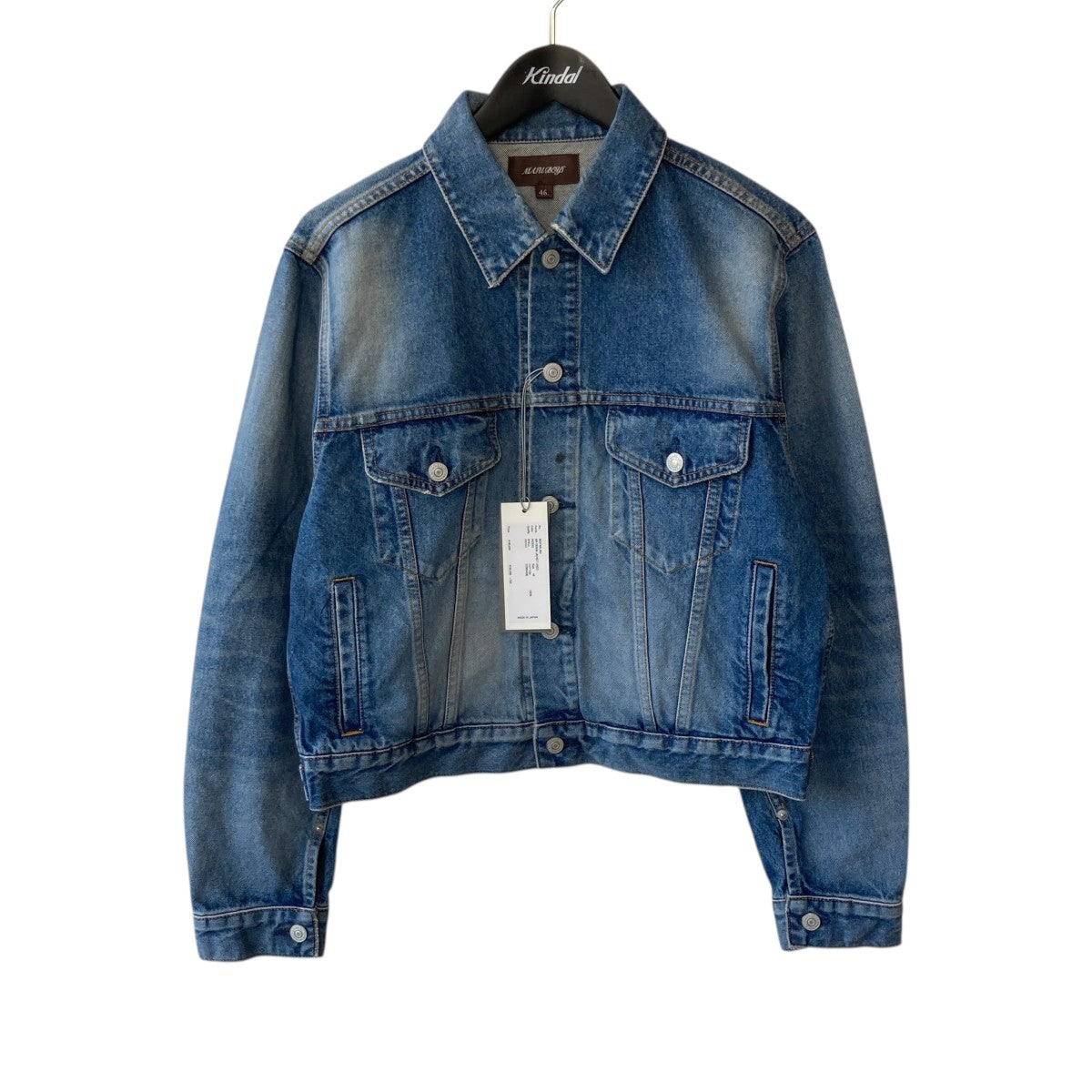 MASU(エムエーエスユー) FLOWER-CUT LEATHER TRUCKER JACKET フラワー