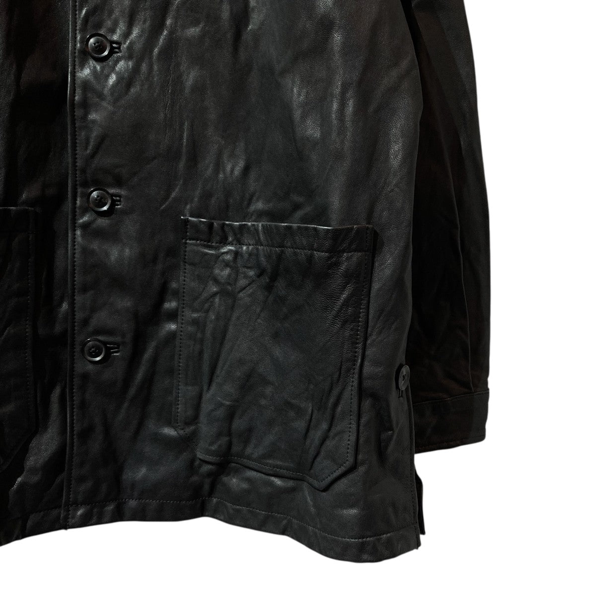 YOKE(ヨーク) GOAT LEATHER CAR COATレザージャケットYK25SS0900C
