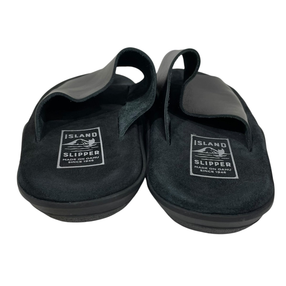 ISLAND SLIPPER(アイランドスリッパ) レザーサンダル ブラック サイズ