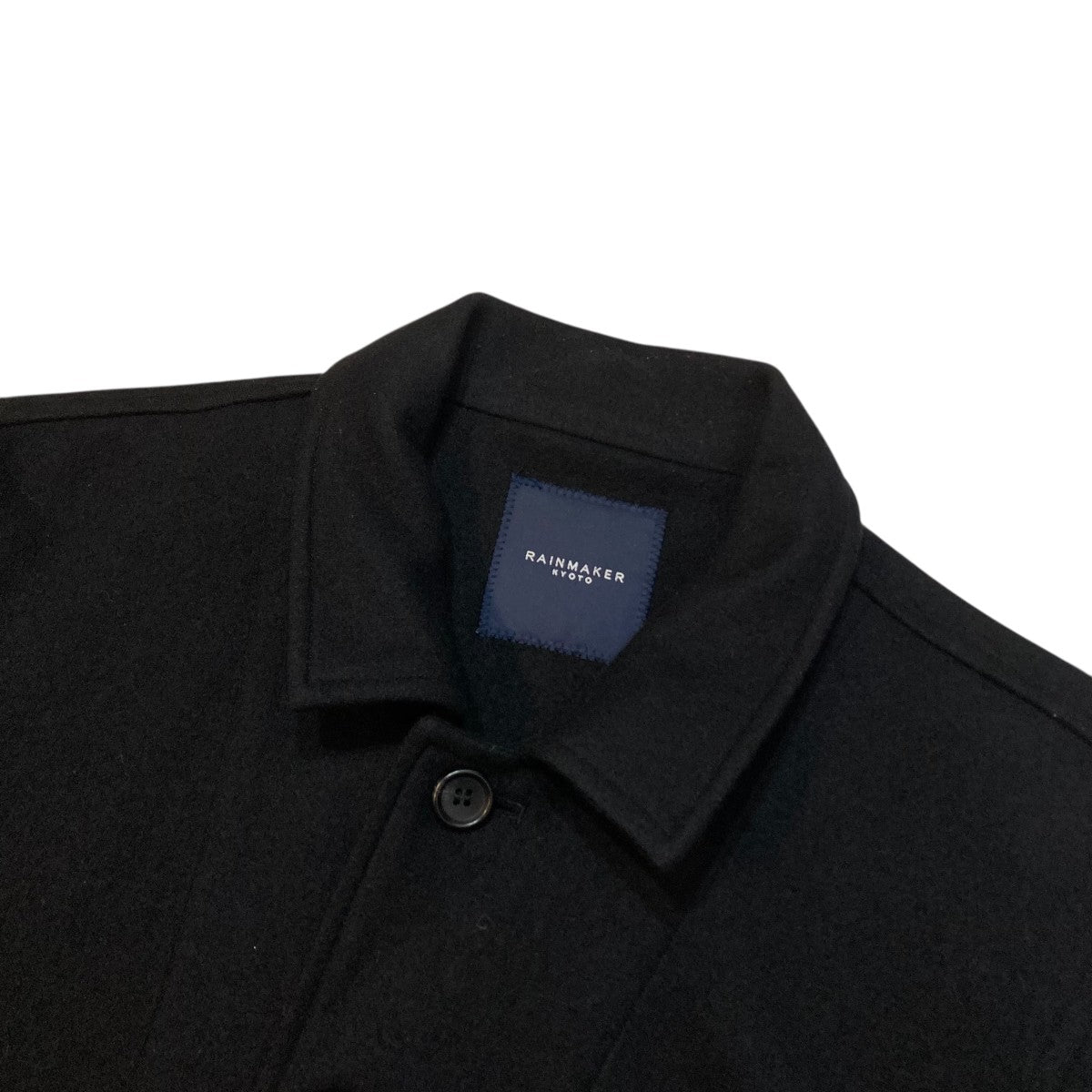 COMPRESSED WOOL JACKET BLACKシャツジャケットRM212-034