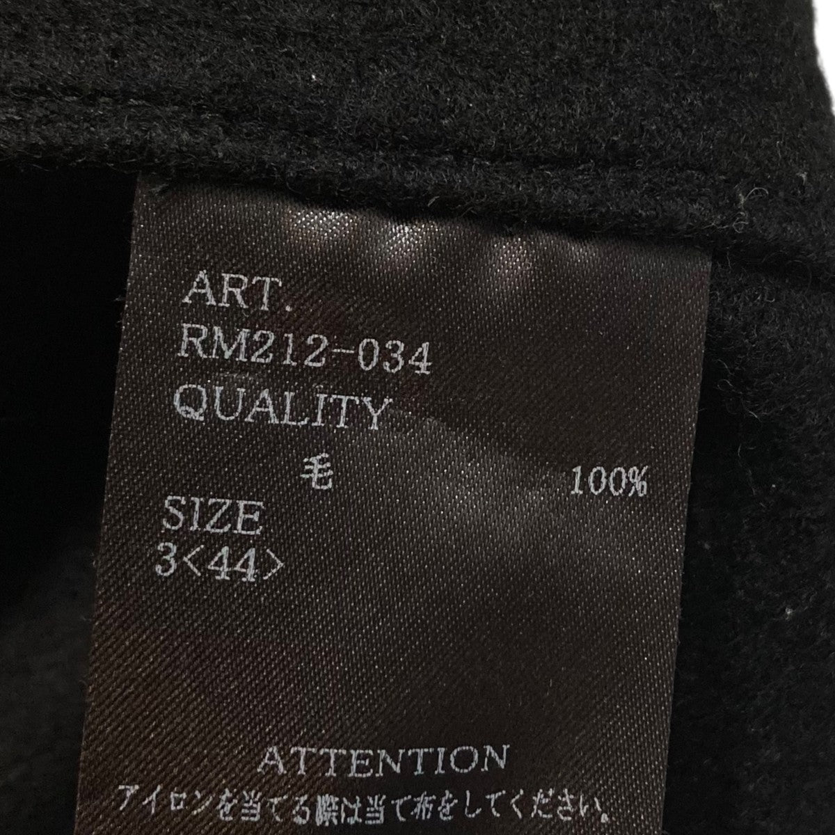 COMPRESSED WOOL JACKET BLACKシャツジャケットRM212-034