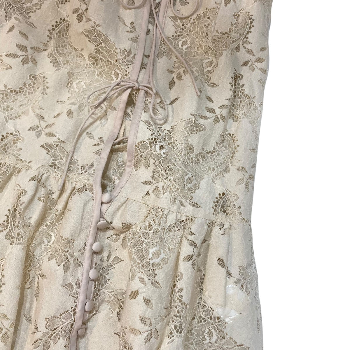 VINTAGE LIKE LACE DRESS WITH SCARFキャミソールワンピース112510530210