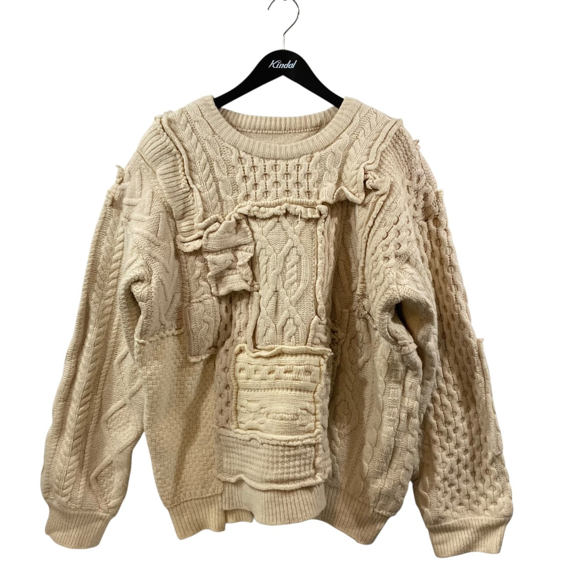 OVERSIZED INTERLACED CABLE KNIT LSケーブルニットST.319