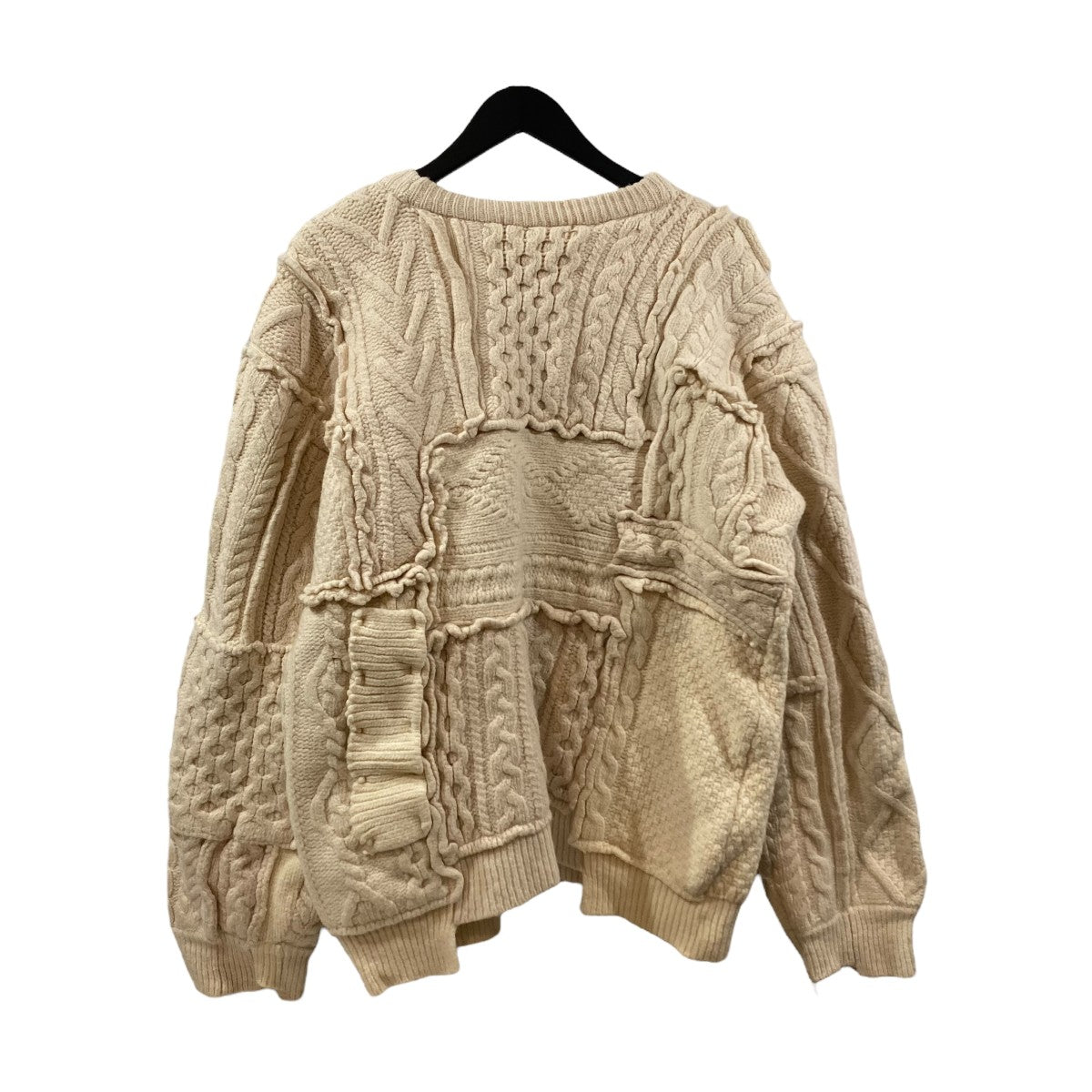 OVERSIZED INTERLACED CABLE KNIT LSケーブルニットST.319