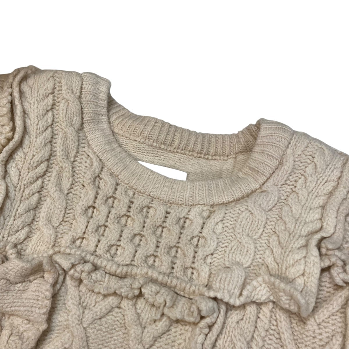 OVERSIZED INTERLACED CABLE KNIT LSケーブルニットST.319