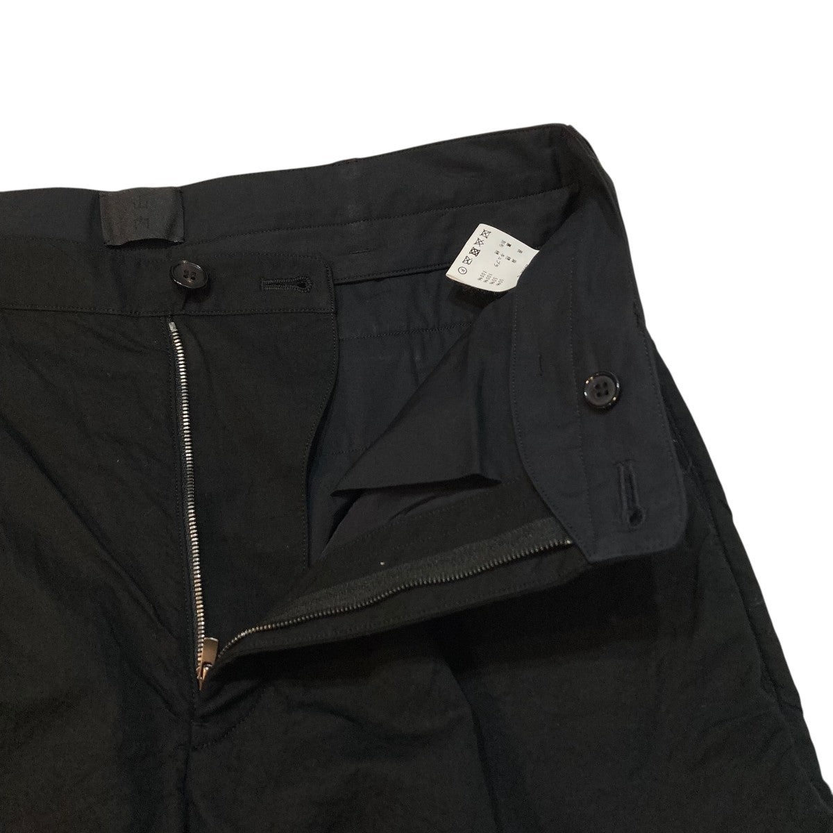 有松塩縮加工リネン ワンタックスリムパンツ  20s62-B