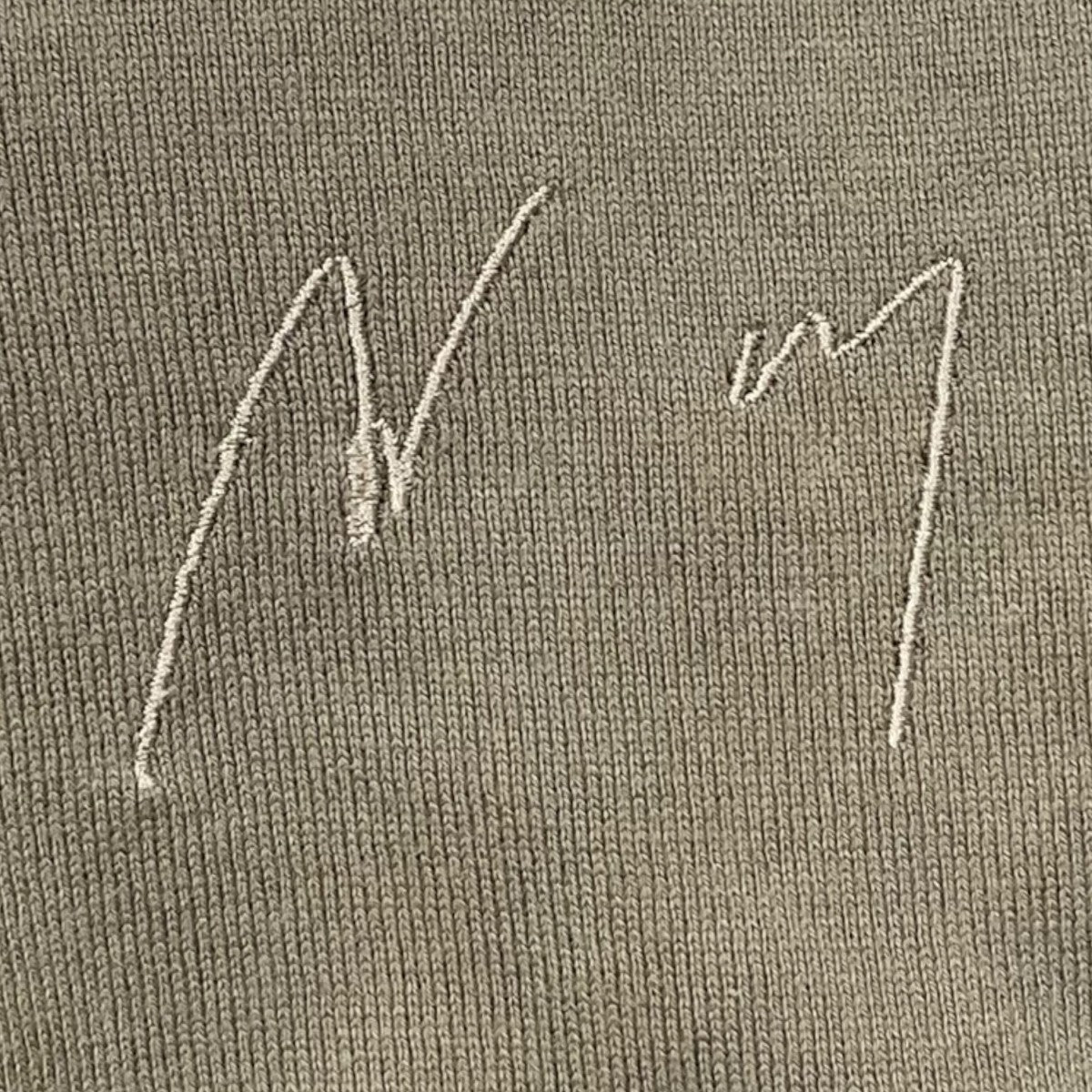 ANCELLM 25SS ロゴ刺繍加工Tシャツ UNEVENNESS T-SHIRT アンイーブンネス ティーシャツ ANC-CT103 古着・中古-4枚目のアイテム画像
