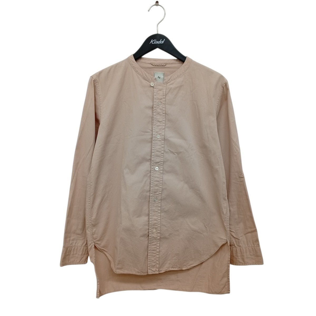 KICS DOCUMENT． SQ HEM BAND COLLAR SHIRT長袖シャツ01-2003-0003-11 古着・中古-1枚目のアイテム画像