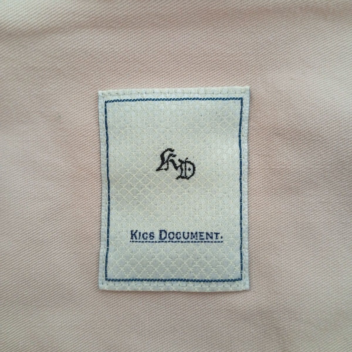 KICS DOCUMENT． SQ HEM BAND COLLAR SHIRT長袖シャツ01-2003-0003-11 古着・中古-3枚目のアイテム画像