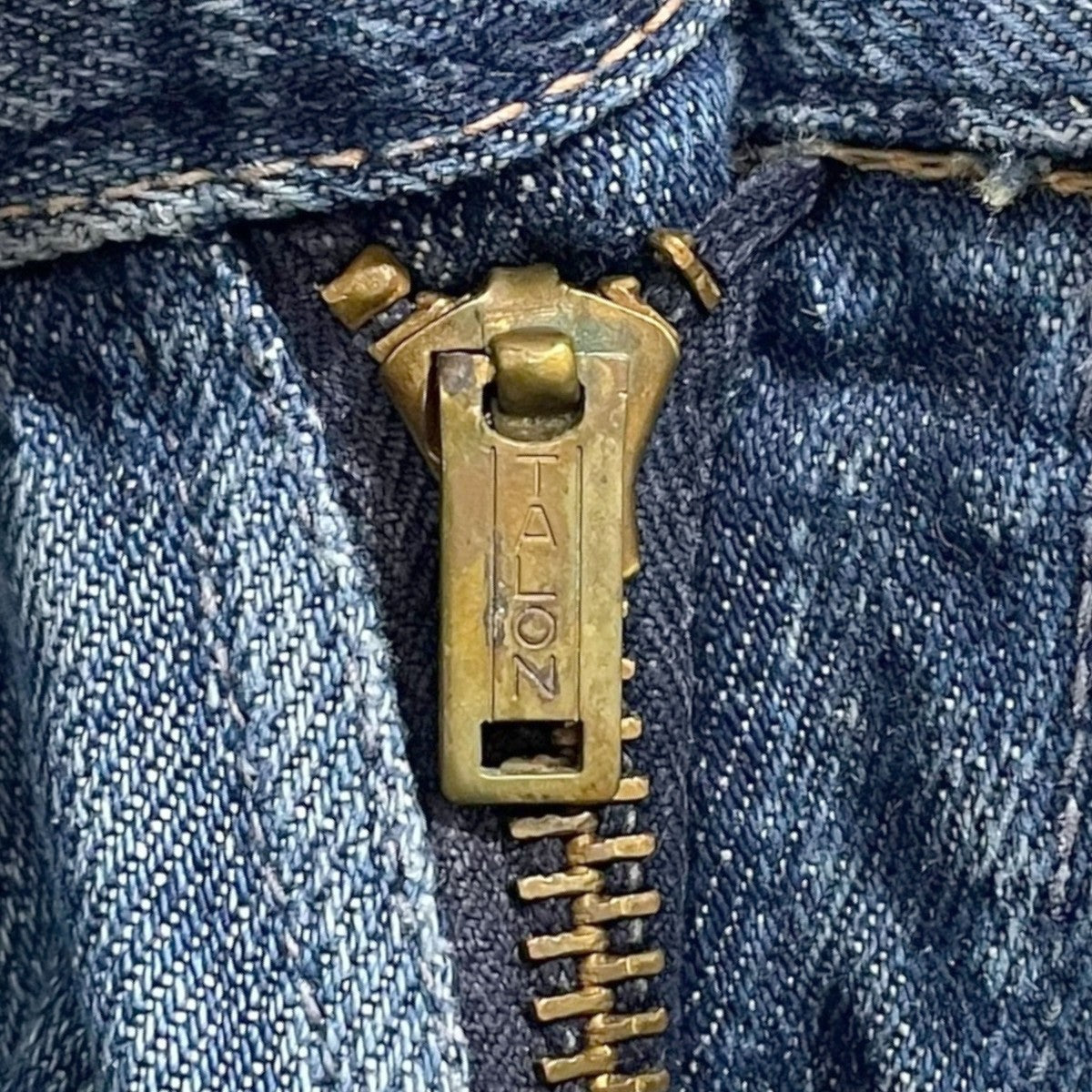 PAY DAY リメイクデニムハーフパンツ 42 TALON ボタン裏Y 古着・中古-8枚目のアイテム画像