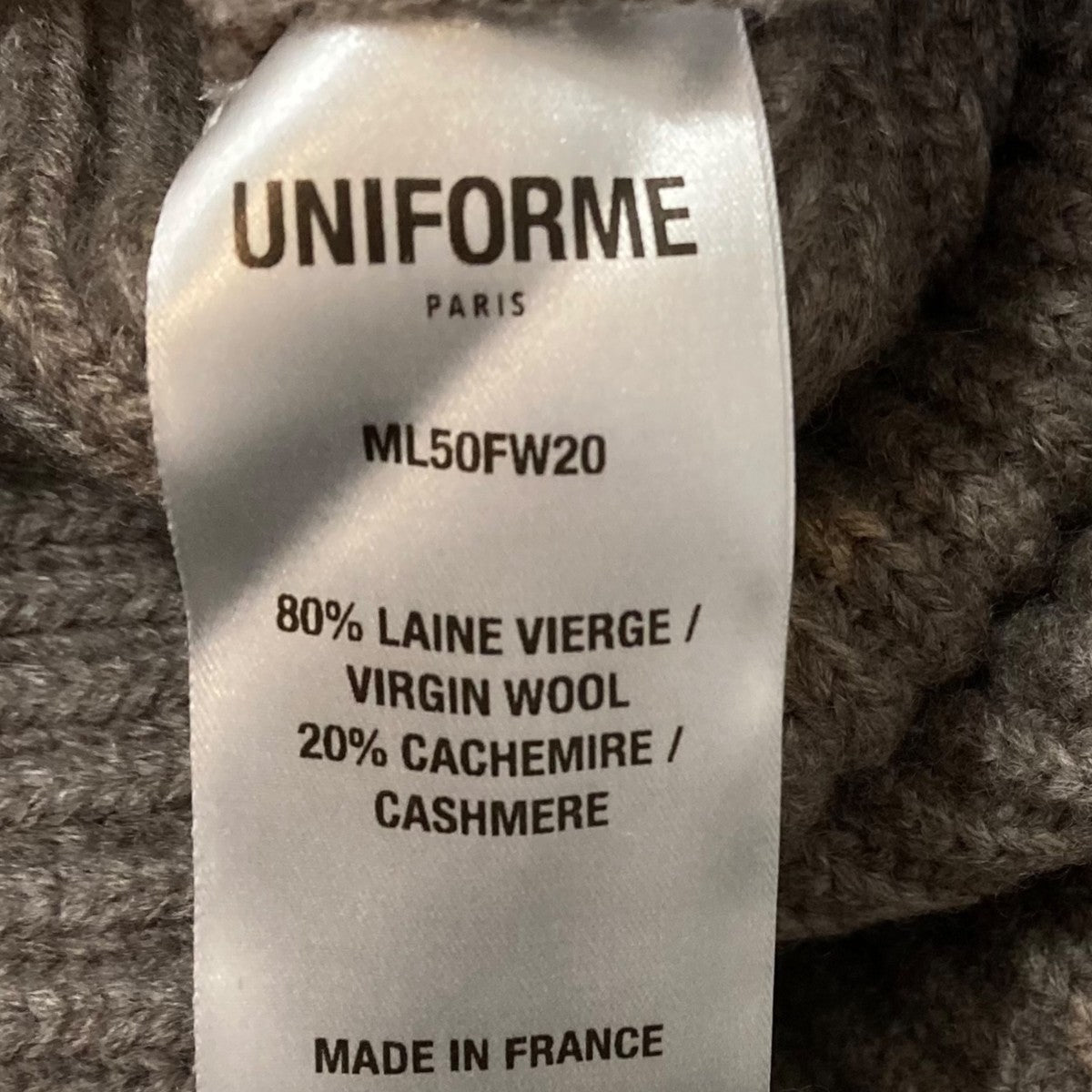 roll neck wool sweaterタートルネックニットML50FW20