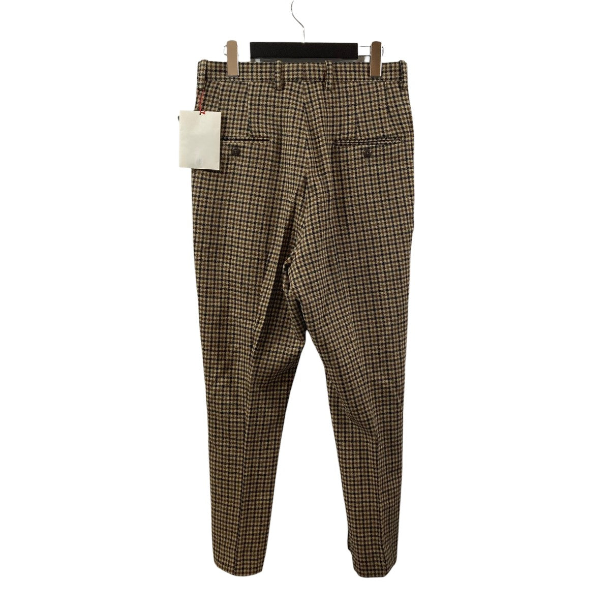 TUCKED JODHPURS brown gun club plaidスラックス232208