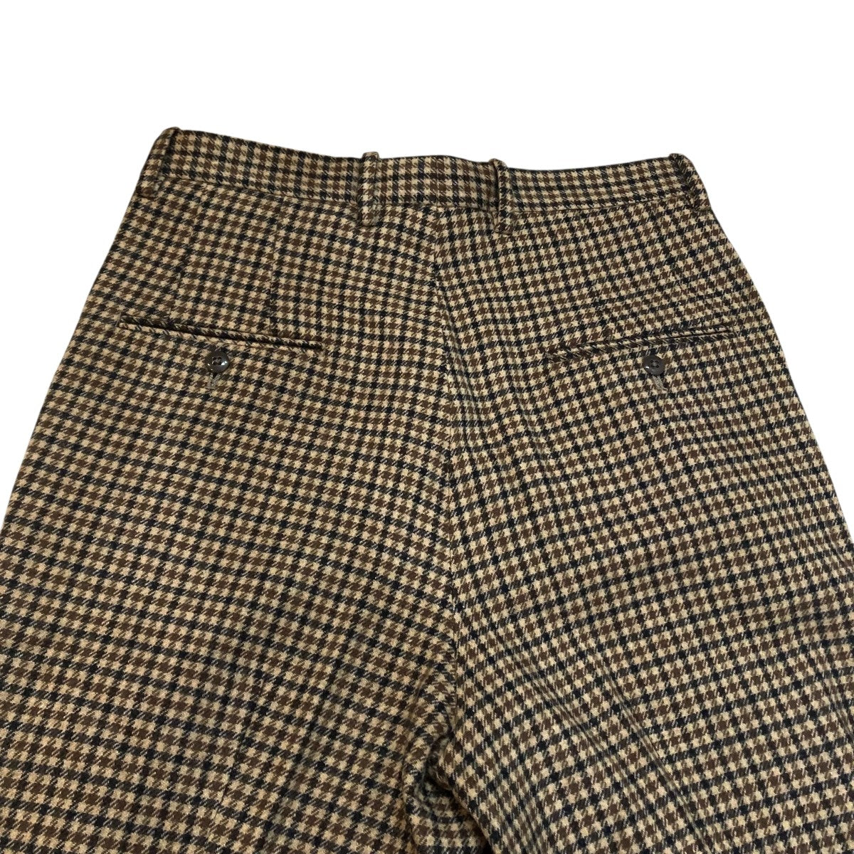 TUCKED JODHPURS brown gun club plaidスラックス232208