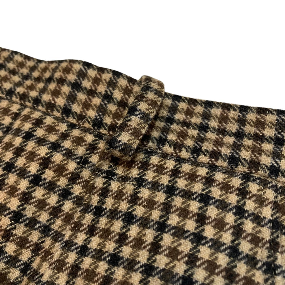 TUCKED JODHPURS brown gun club plaidスラックス232208