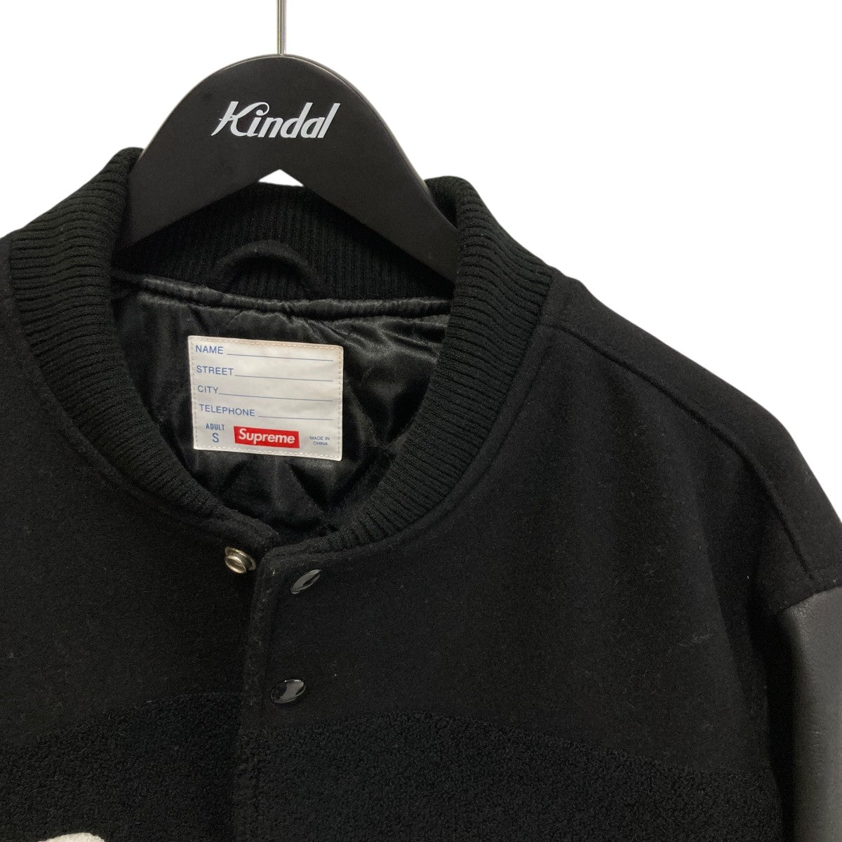 Supreme(シュプリーム) Big Logo Varsity Jacketブルゾン ブラック