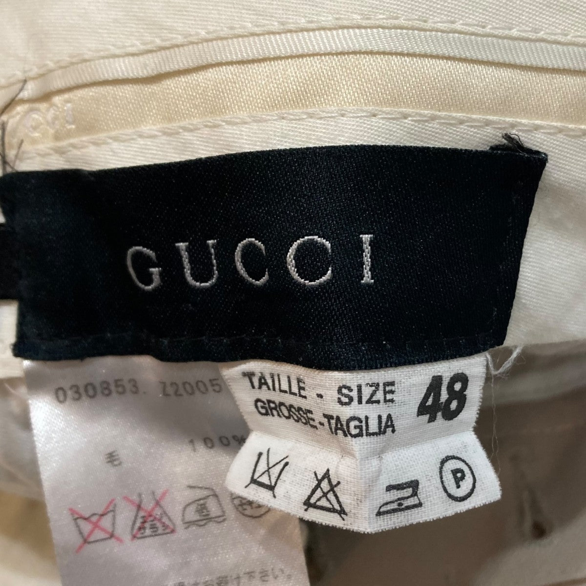 GUCCI スラックスパンツ030853 古着・中古-9枚目のアイテム画像