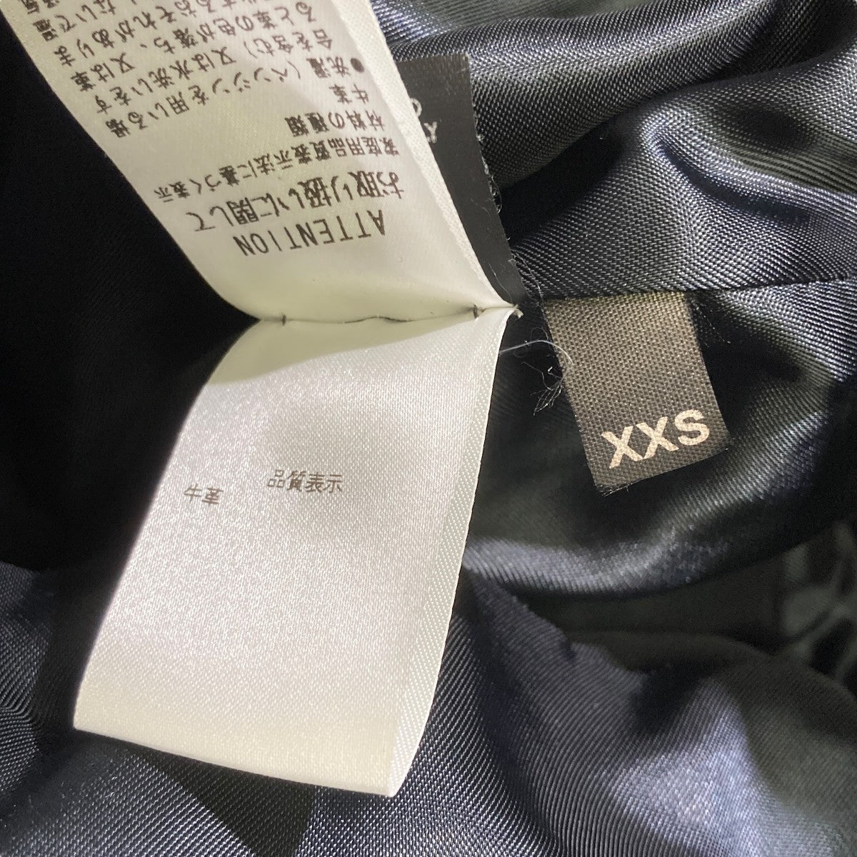 NEIL BARRETT(ニールバレット) レザージャケット ブラック サイズ XXS