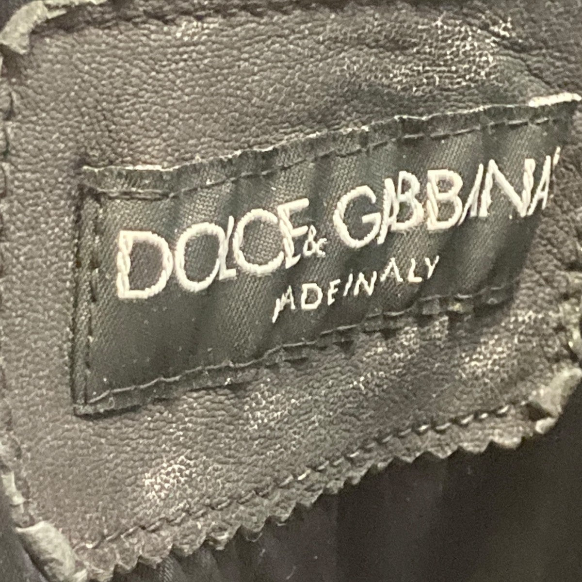DOLCE ＆ GABBANA レザージャケットG5946L 古着・中古-6枚目のアイテム画像