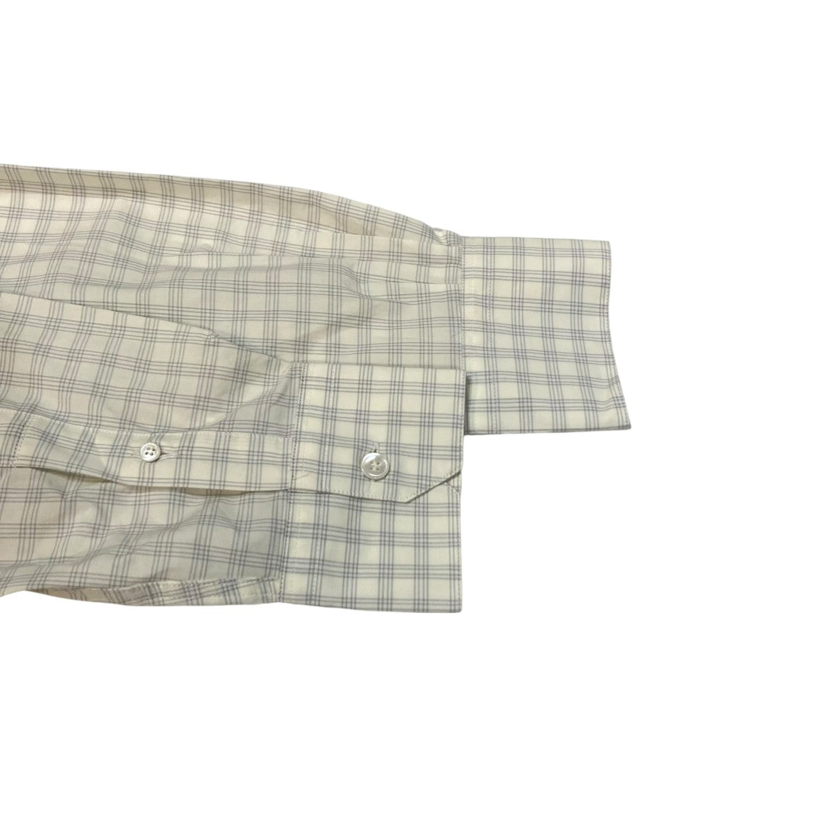 CAMISAS MANOLO(カミサスマノロ) チェックシャツ グレー×アイボリー