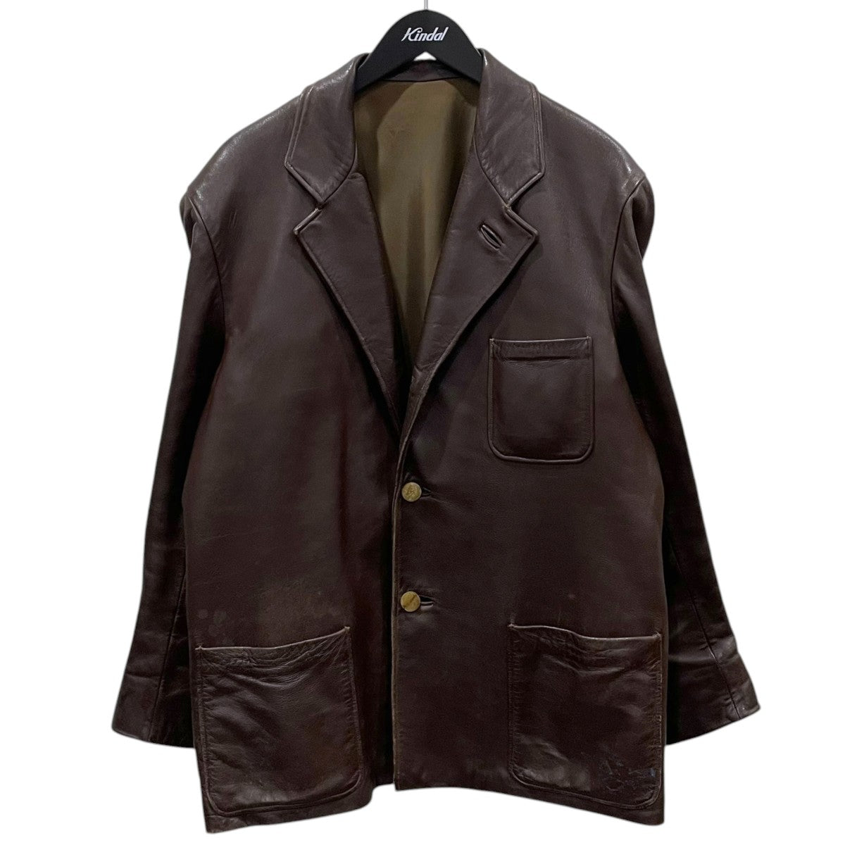 フランス軍 レザーテーラードジャケット