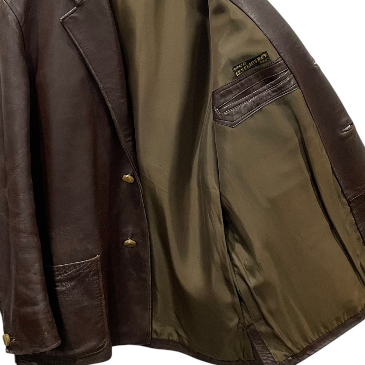 フランス軍 レザーテーラードジャケット