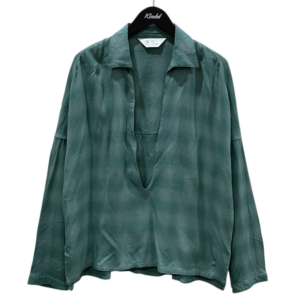ANCELLM 24SS オンブレチェックプルオーバー シャツ OMBRE CHECK PULLOVER SHIRT ANC-SH17 古着・中古-1枚目のアイテム画像